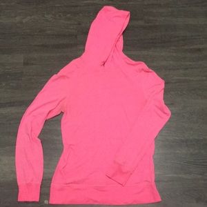 Bright pink cotton hoodie